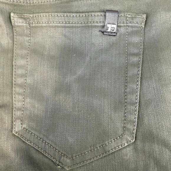 EUC Joe's Pant Women's 27 (4) Olive Green Coated Denim Skinny Leg Mid Rise EUC - Picture 4 of 14